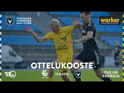 Worker ottelukooste FC Lahti - AC Oulu 22.9.2023 (Veikkausliiga)