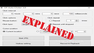 How to use the OP Auto clicker 3.0