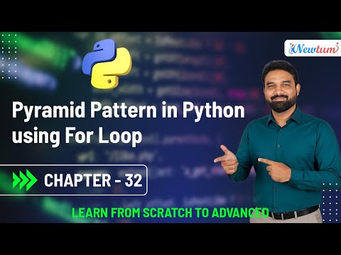 Pyramid Pattern In Python Using For Loop Chapter 32