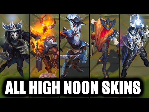 All OLD and NEW High Noon Skins Spotlight 2024 (League of Legends)