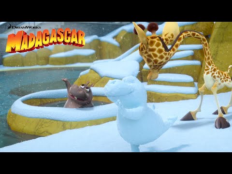 Capa de Construindo um boneco de neve ☃️ | Madagascar | Desenhos Animados em Português