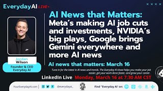 Meta’s making AI job cuts and investments, NVIDIA going against OpenAI and more AI news that matters