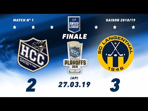 27.03.2019 Acte 1 de la Finale HC La Chaux-de-Fonds - SC Langenthal (2-3) AP