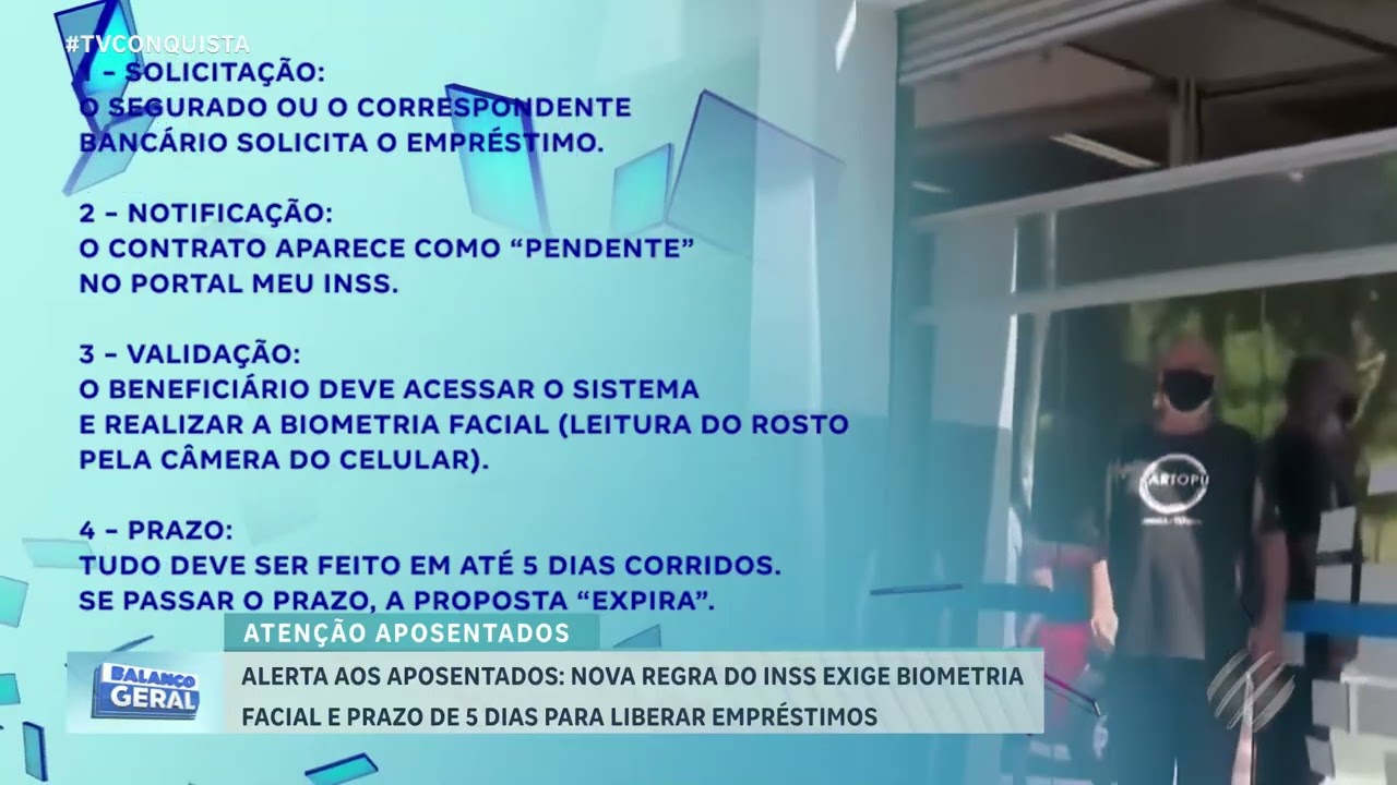 INSS exige biometria facial para empréstimos e dá prazo de 5 dias