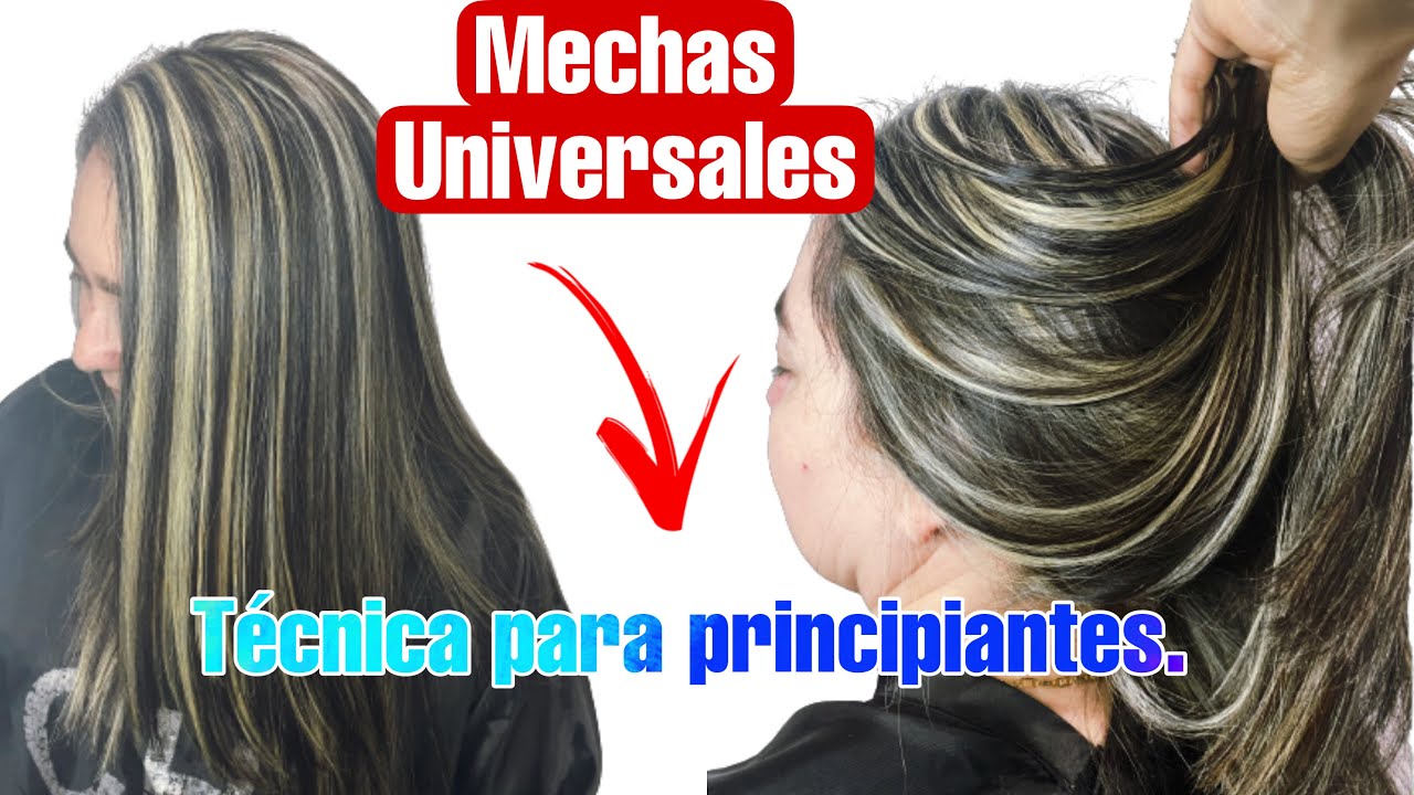 MECHAS UNIVERSALES DESDE 0 EN CABELLO OSCURO/TECNICA FÁCIL PARA PRINCPIANTES #highlights #stepbystep