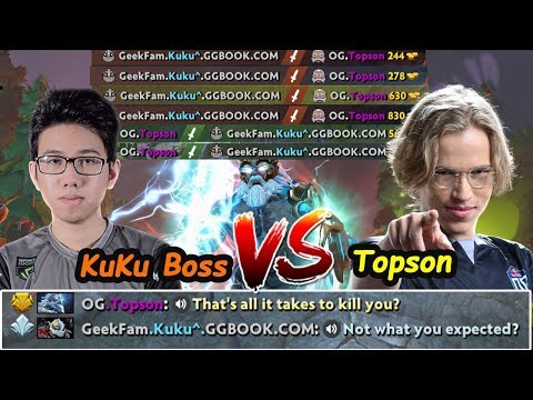 OG.Topson [Zeus] MIDLANE EpicGame Feat Fnatic.Jabz vs Boss KuKu [Clockwerk] Dota 2 pro Gameplay