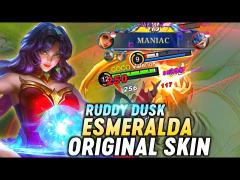 MANIAC WITH ESMERALDA OG SKIN - RUDDY DUSK! | ESMERALDA GAMEPLAY | MOBILE LEGENDS