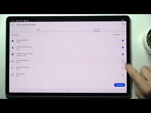 How to Clean Browsing Data on SAMSUNG Galaxy Tab S8+ - Remove Browsing Data