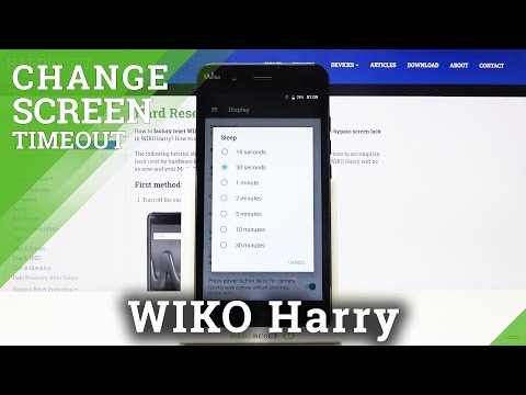 How to Change Screen Timeout in WIKO Harry – Adjust The Screen Timeout