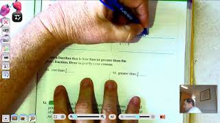 3rd grade GO Math: Lesson 9.4 Compare Fractions pages 379-382