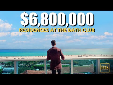 The Residences at The Bath Club | $6.8 Million Dollar | Oceanfront Condo Miami | Peter J Ancona