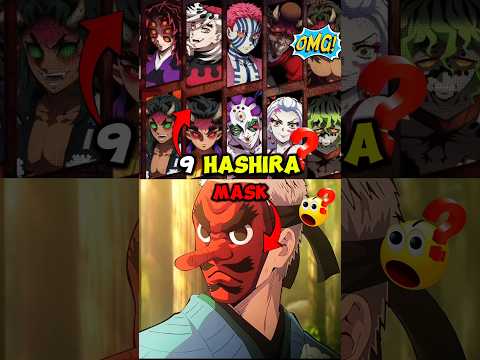 9 Hashira and Mask Mystery #demonslayer #anime #animeshorts