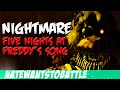 NateWantsToBattle Nightmare FNaF LYRIC VIDEO FNaF Song
