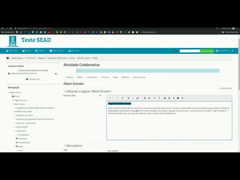 [MOODLE] VIDEO 18 - Como Colaborar na Wiki ?