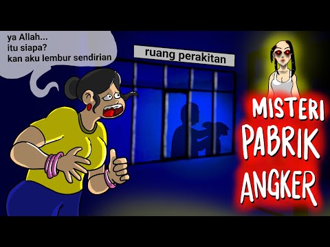 Mengerikan  !! ADA HANTU DI PABRIK RAMBUT PALSU #HORORMISTERI | Kartun Hantu, Animasi Horor