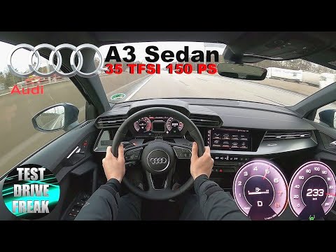 2020 Audi A3 35 TFSI Limousine Sedan 150 PS TOP SPEED AUTOBAHN DRIVE POV
