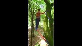 preview picture of video 'First highline attempt'