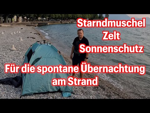 qeedo Quick Palm Strandmuschel, Zelt, Sonnenschutz der Schnellste Aufbau denn ich jemals gesehen hab