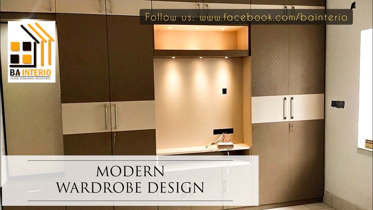 MODERN WARDROBE WITH DRESSING UNIT & TV UNIT DESIGNED BY US.