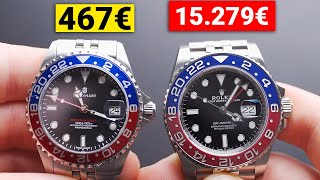 15.279€ ROLEX vs. 467€ HOMMAGE-Uhr