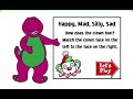 PC Longplay Barney And Friends Happy Mad Silly Sad Part 1