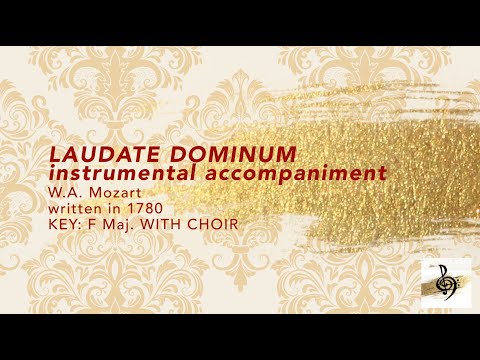Laudate Dominum BACKTRACK - F major WITH CHOIR