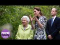 The Queen visits the Duchess of Cambridge’s garden at the Chelsea Flower Show