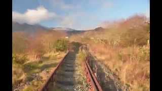 preview picture of video 'Approaching Blaenau Ffestiniog from south on old dissused railway from Trawsfynydd'