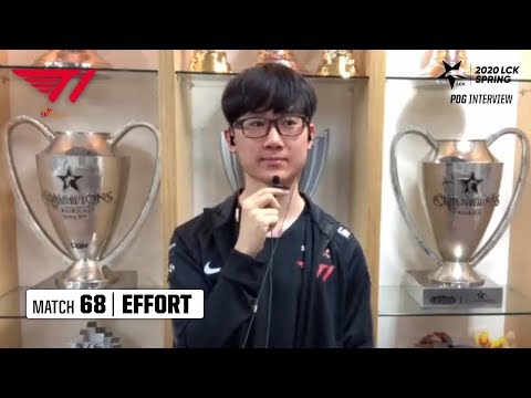Interview with Effort | GRF vs T1 04.03 | 2020 LCK Spring