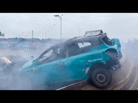 Kings Lynn 2 litre & 1500cc Bangers 2nd May 2022 Fence Cam Big crashes