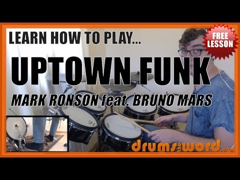 ★ Uptown Funk (Mark Ronson feat. Bruno Mars) ★ FREE Full-Song Drum Lesson | How To Play Drums