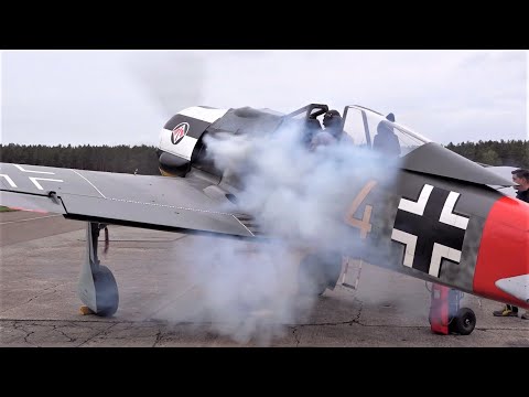 FOCKE WULF 190 - 14 Cylinder 1900hp Radial Engine Run | Hangar10