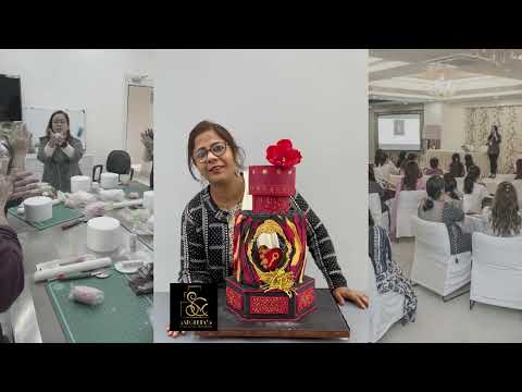Saeeda never worked with Fondant, made perfect wedding cake I Wedding Cakes Class I SCM Baking Class