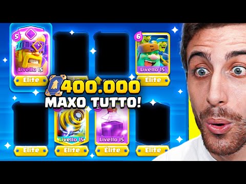 Uso 400.000 JOLLY ELITE per MAXARE TUTTO il Deck! *DEVASTANTE* Clash Royale ITA!