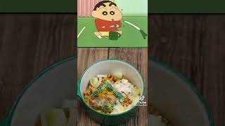makan natto versi Shinchan#SHORTS