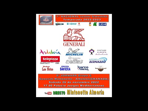 1DF, JORNADA 8. GENERALI MINTONETTE ALMERIA - ALBOLOTE