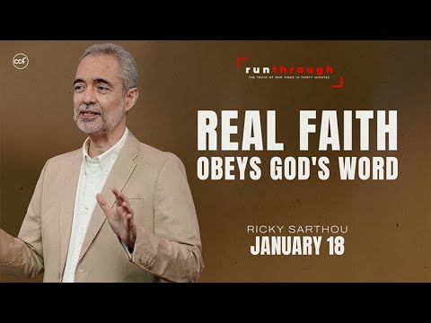 Real Faith Obeys God's Word | Ricky Sarthou | Run Through