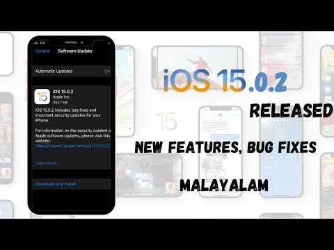 iOS 15.0.2 released | iphone new software update | iOS 15.0.2 features | iOS 15.0.2 update|Malayalam