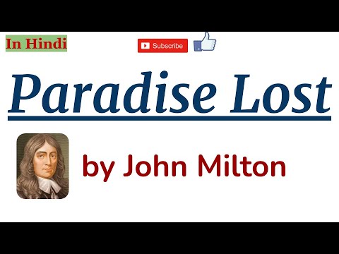 Paradise Lost by John Milton - Complete Summary with Details in Hindi