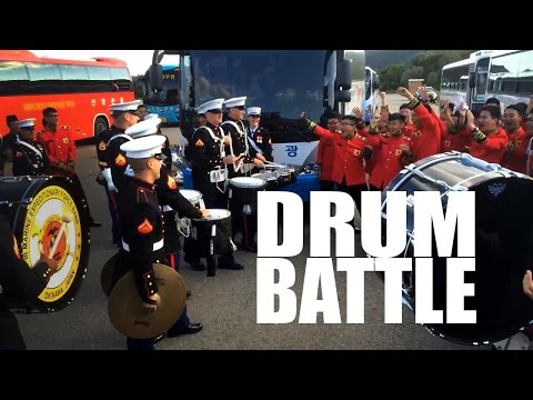 Marine Drum Battle Face-Off!
