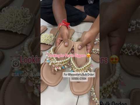 Leather ethnic wear fashion moti slider