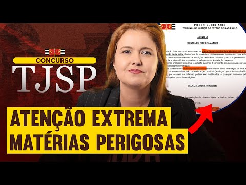 Concurso Escrevente TJSP 2025: Matérias MAIS IMPORTANTES do edital ⚠️