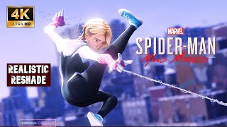 SpiderMan Miles Morales Gwen Stacy MOD Realistic Reshade Preset Spectacular Difficulty 4K