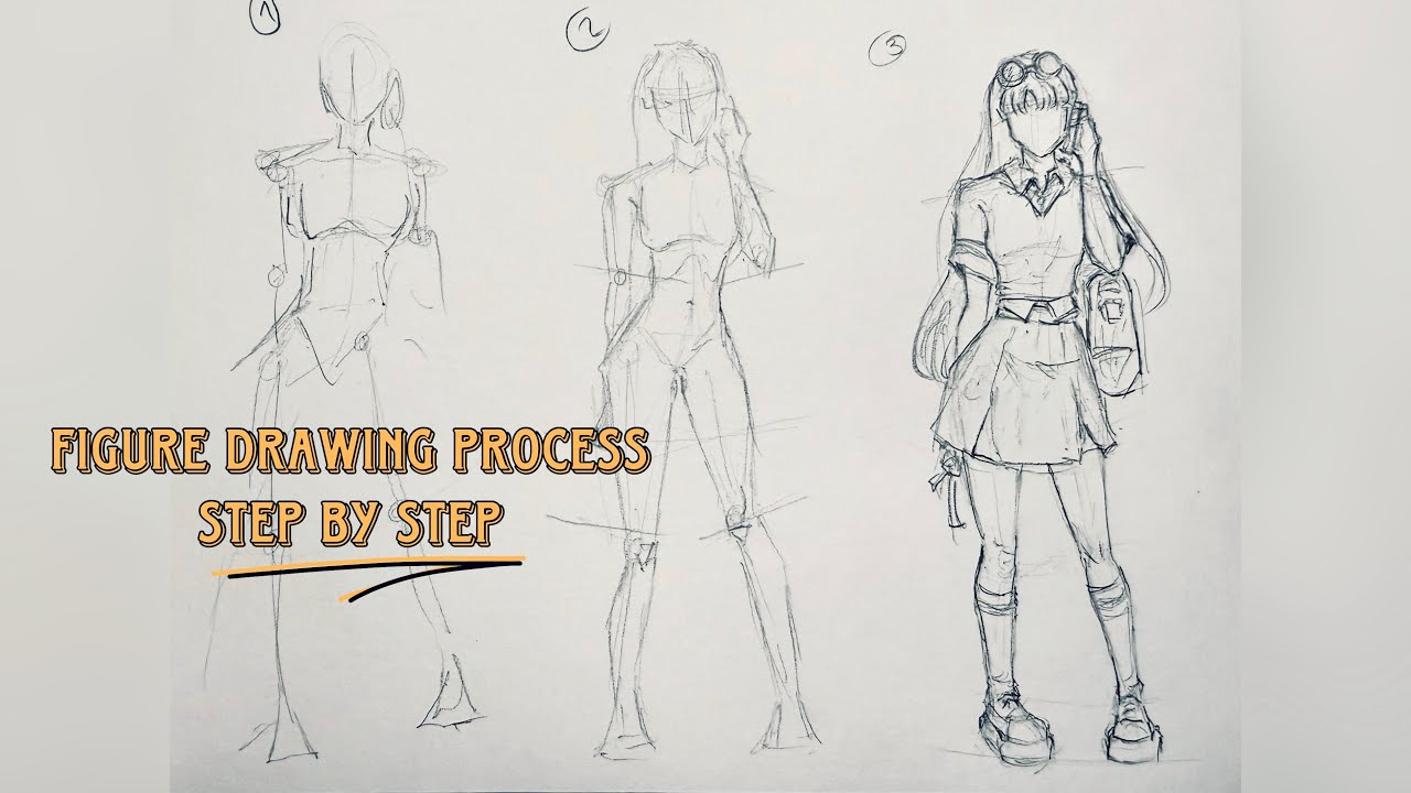 My drawing process, step by step ✨✍️