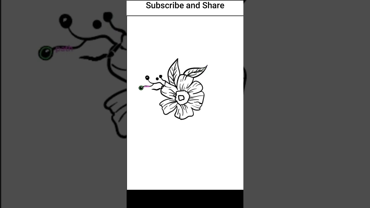 floral line art in illustrator. #shorts  #art #drawing