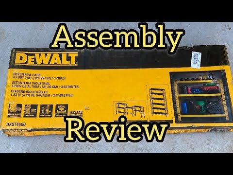DeWalt Industrial Shelf Assembly and Review