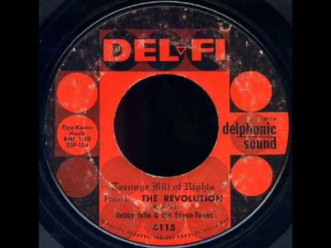 Robby John & The Seven-Teens - Teenage Bill Of Rights Pt. I / Pt. II (Del-Fi 4115) 1959