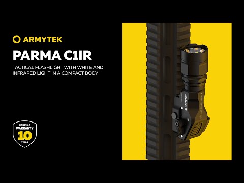 Armytek Parma C1IR — flashlight with white and IR light for mounting on a weapon or a helmet