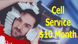 Cheap Cell Phone Service Plan $10 a Month !  Unlimited talk, text and 1GB data. By Cash Wise