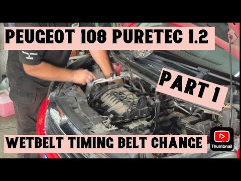 Peugeot 108 Puretec 1.2 Benzin 2015 Wetbelt Zahnriemenwechsel
